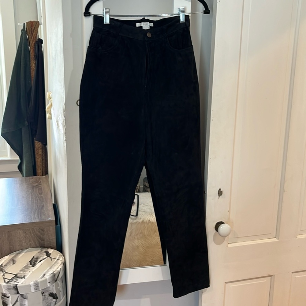 Vintage The Limited black suede pants size 6